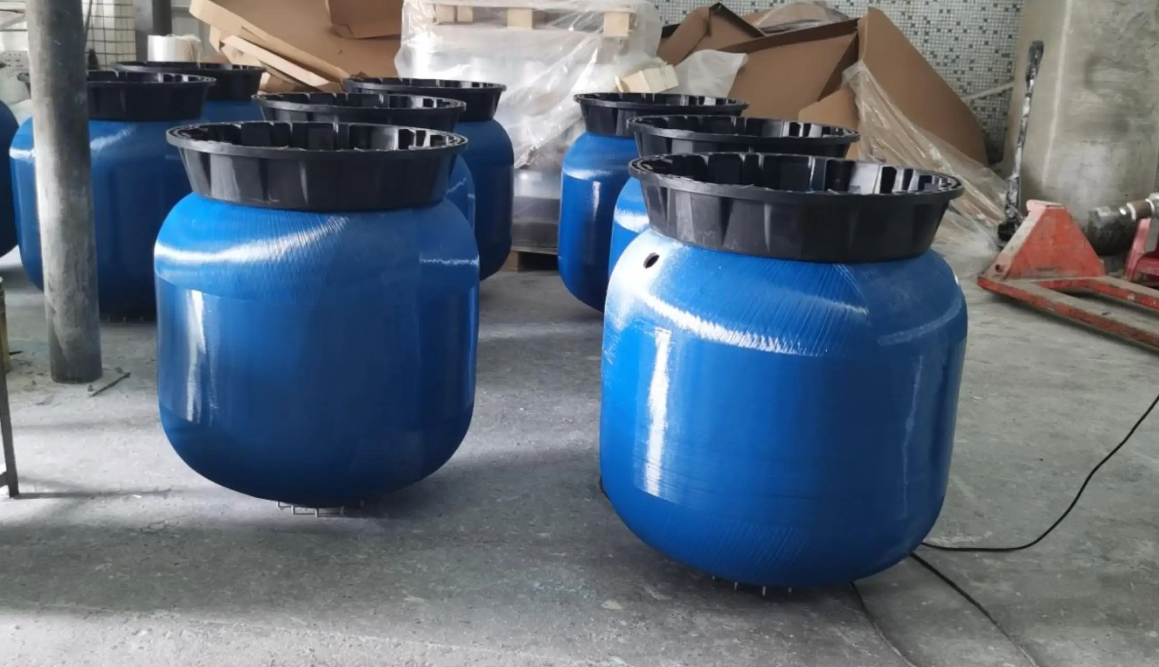 Water treatment sand filter pool water sand filter tank with valve