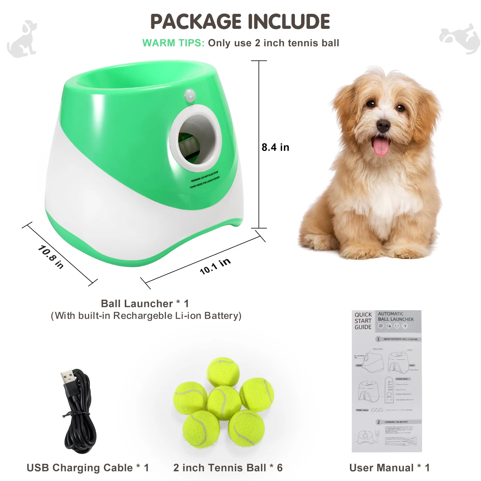 Automatic Outdoor Pet Electric Interactive Throwing Training Dog Take Toys Tennis Ball Automatic Dog Ball Launcher