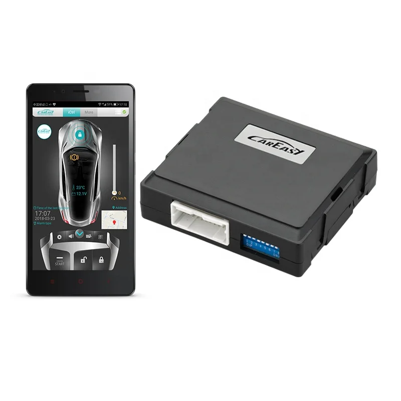 GPS/GSM/GPRS Smartphone APP 2-way Upgrade Car Alarm working with original Remote Control