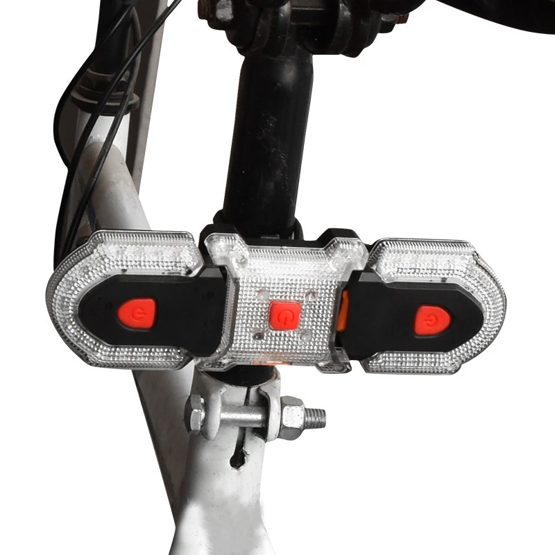 High-brightness Waterproof Bicycle Taillight Wireless Remote Control Steering Warm Color Mountain Bike Taillight