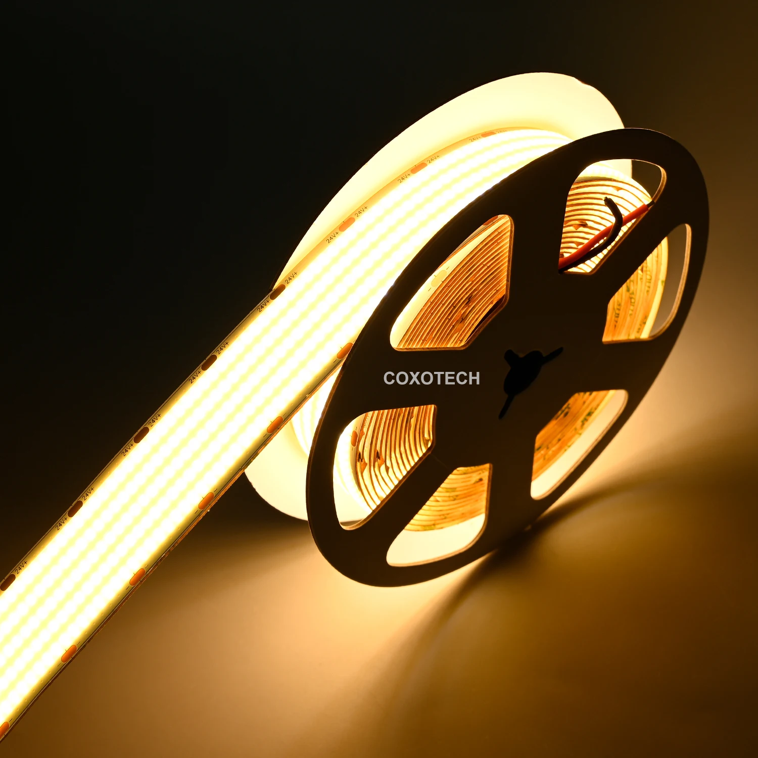 4600lm Ultra High Brightness Cob Led Strip Ce Rohs Ul 3000k 4000k 6500k 24v 30mm Wide COB Led Strip
