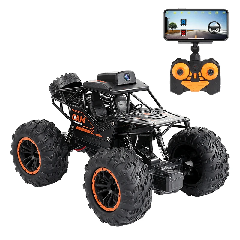 2021 new kids toy car remote control truck rc racing car toys with camera 4*4 for kids