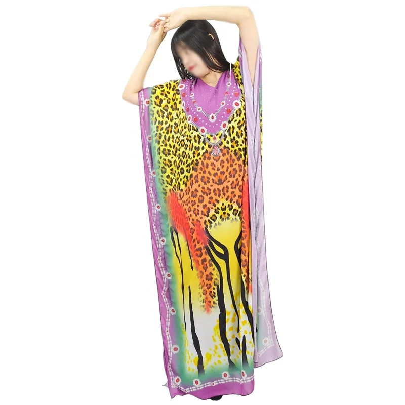 Женские платья с разрезом, кафтан, африканская Повседневная абайя с кристаллами