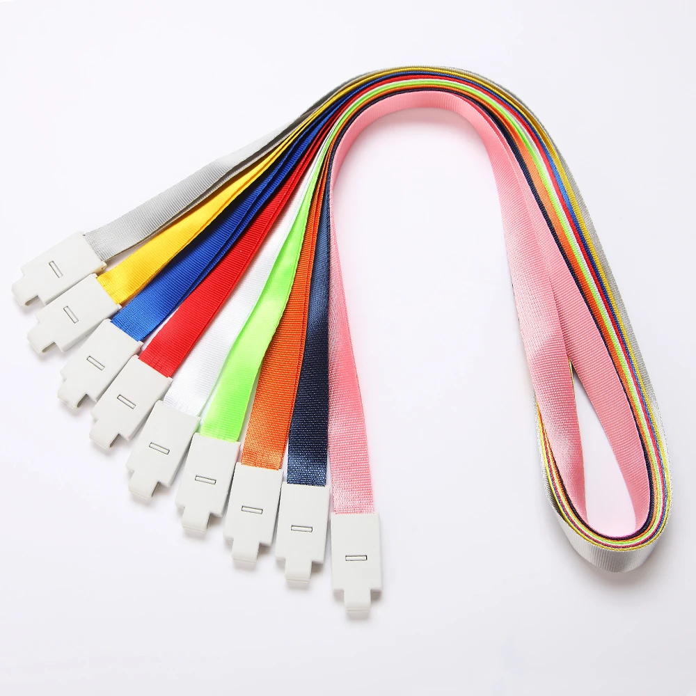 Blank Plain Conference Strap Personalize Silk Screen Print Lanyard for ID Card Holder