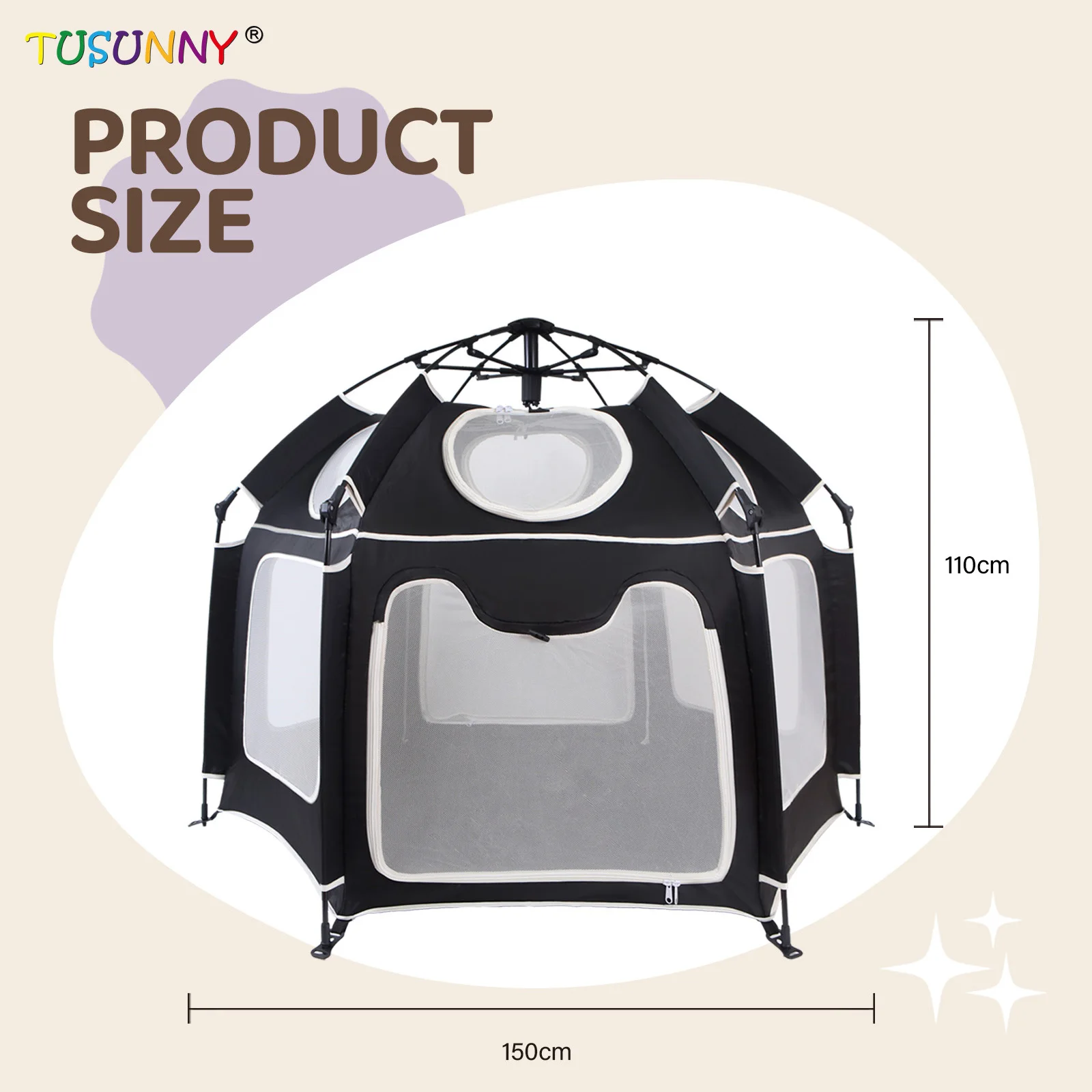 Kids Children pet Portable Folding Ball Pit Game Play Game Toy Tent Canopy Crib Cover Pack Playpen Indoor Outdoor