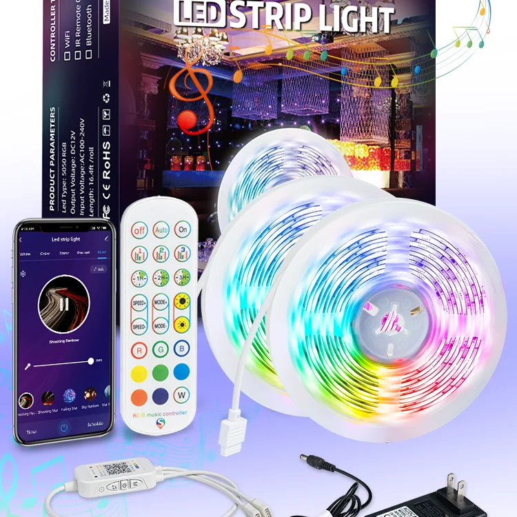 AC 110V 220v Flexible Led Strip Light IP67 outdoor Waterproof 5050 RGB Color Changing led light strip cinta led rgb