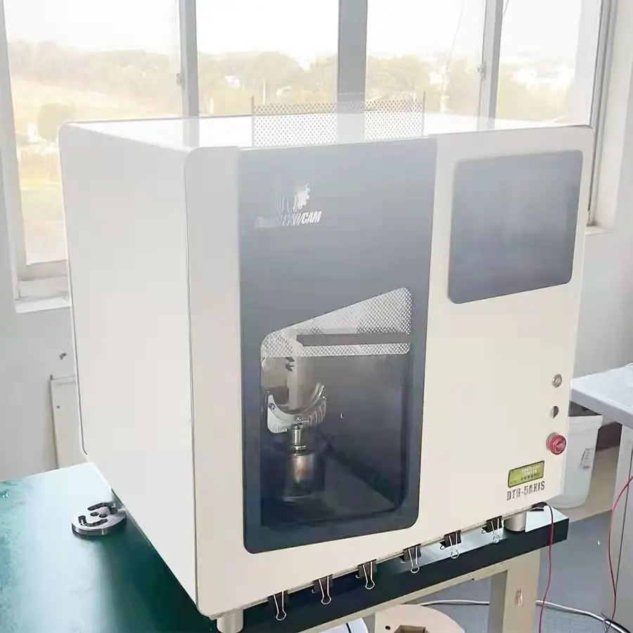 mini 5 Axis Dental 3d Printer and Dental Zirconia Peek Macor Denture Engraving machine