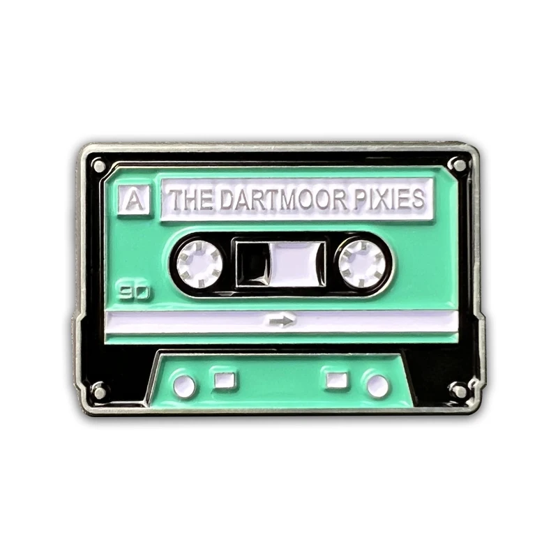 New Design Cartoon Cute Recorder Magnetic tape recorder video accessories brooch enamel lapel pin