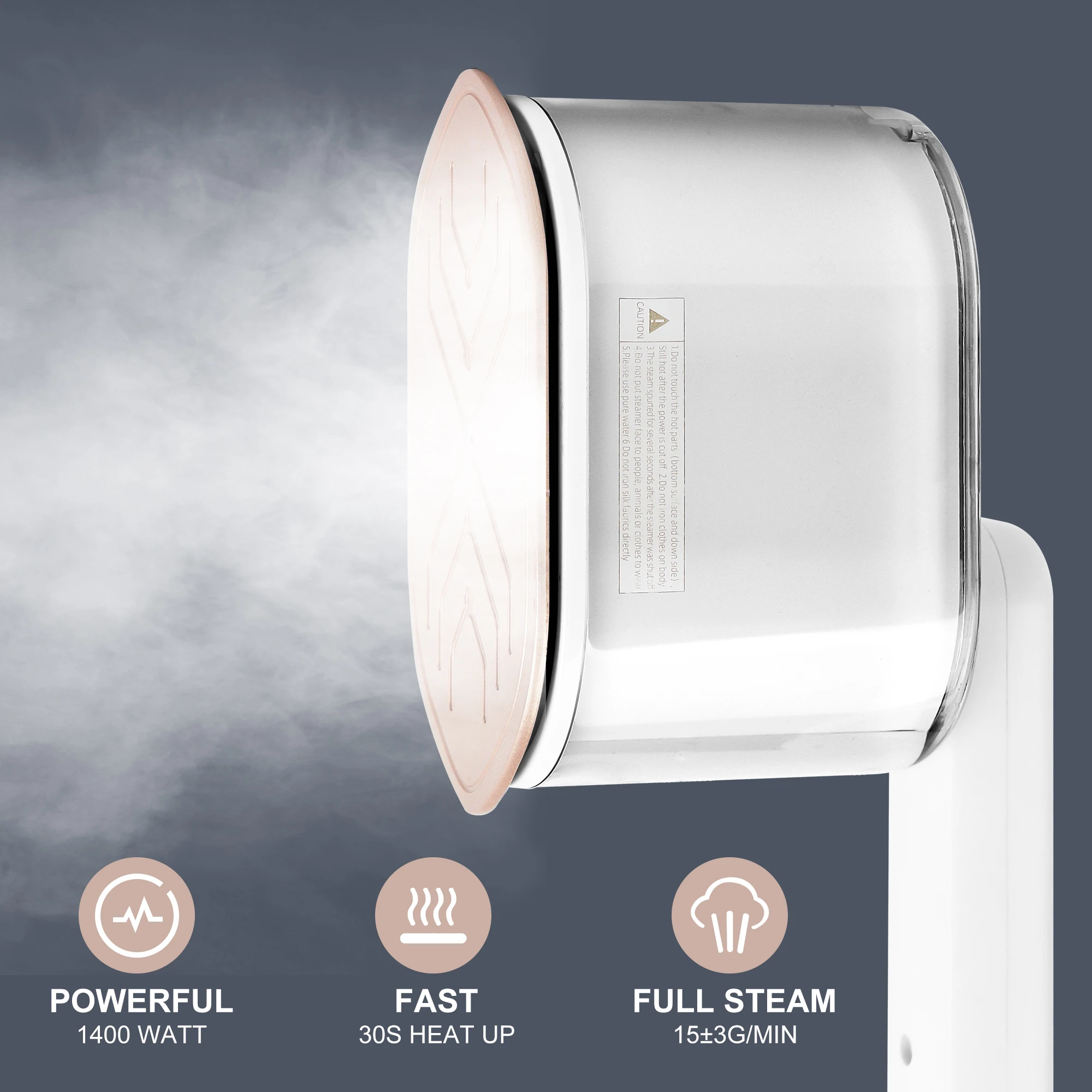 New High Pressure folding Garment Steamer with Large Water Tank handheld  Steam Iron