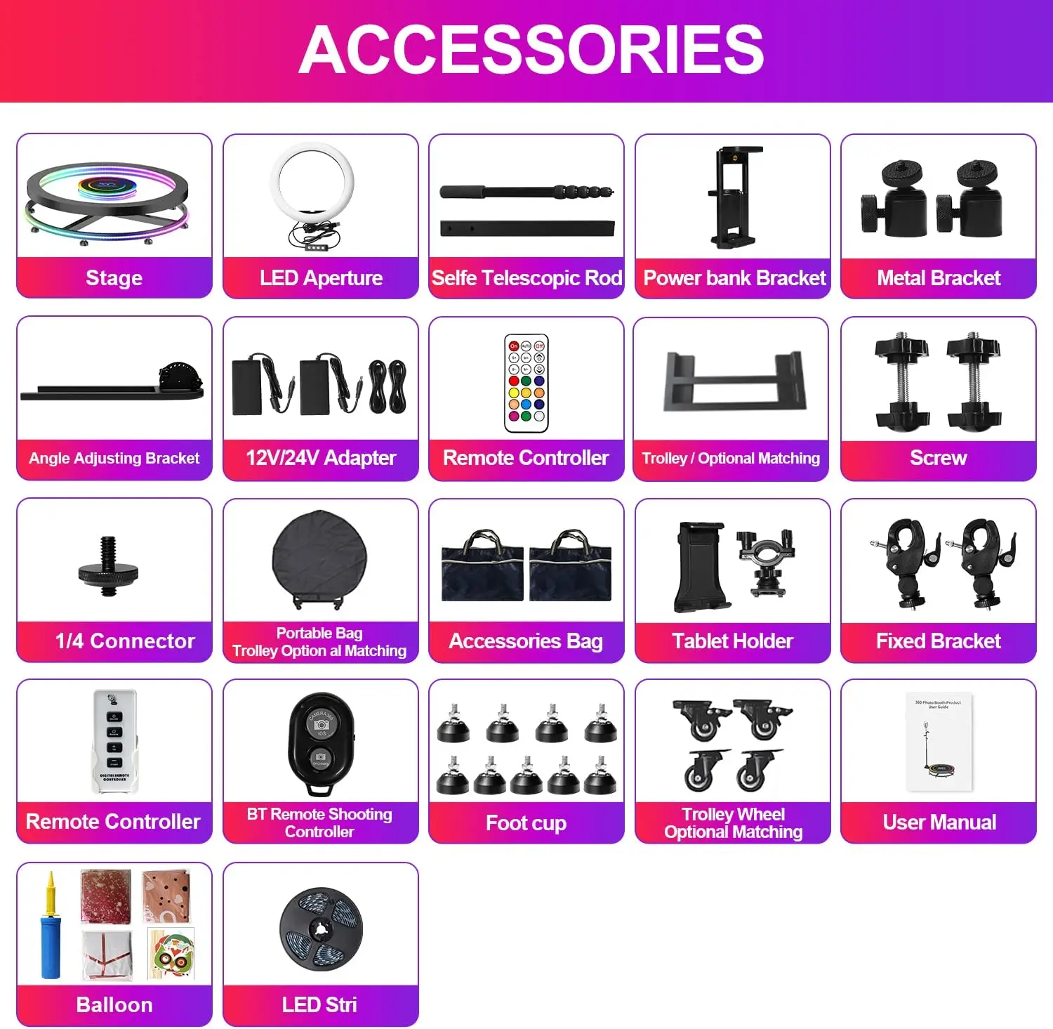 2022 Great Photo Booth 360 Degree Rotating Led Camera Photo Booth Automatic Photobooth 360 Photo Booth Enclosure Backdrop