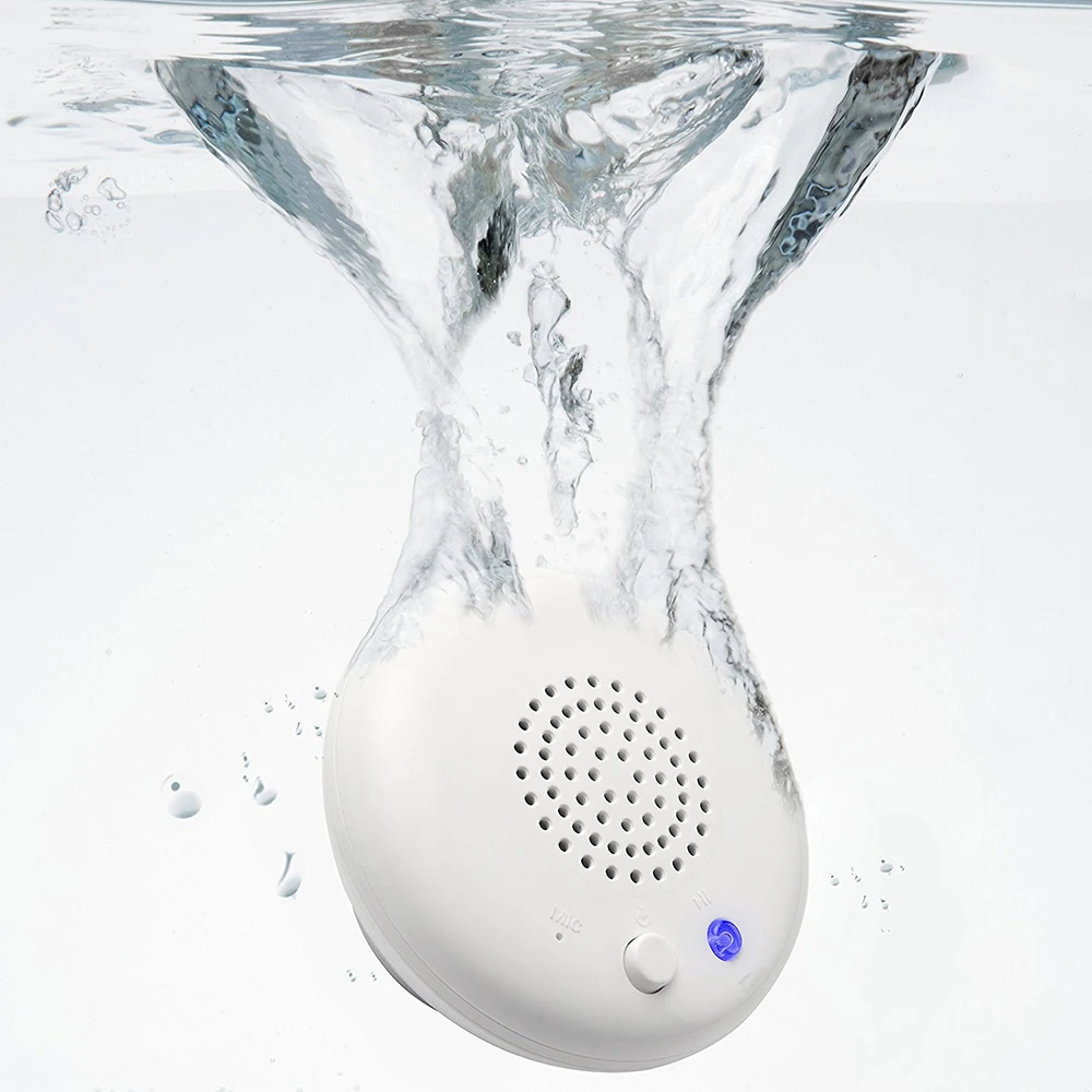 High Quality Bathroom 8 Inch Abs Bt Wireless Waterproof Speaker Blue Tooth Music Shower Head