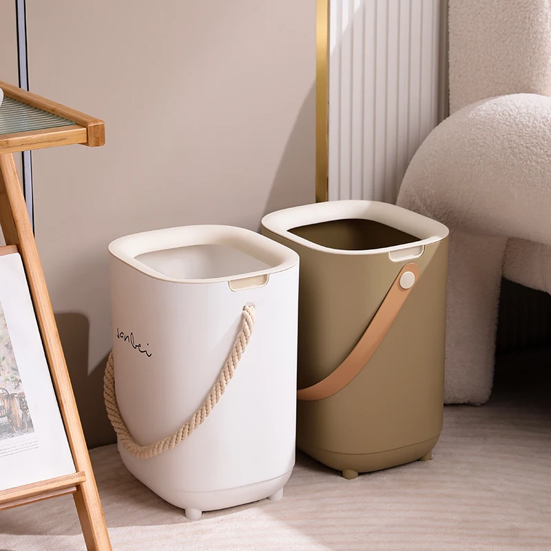 Hot Sale Simple Top Open Plastic PP Trash Bin Recycling Garbage Can Waste Container Bin