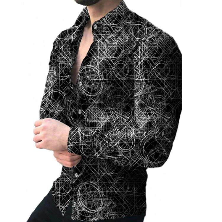 New design Casual summer clothes for men shirts turkey man flower shirt