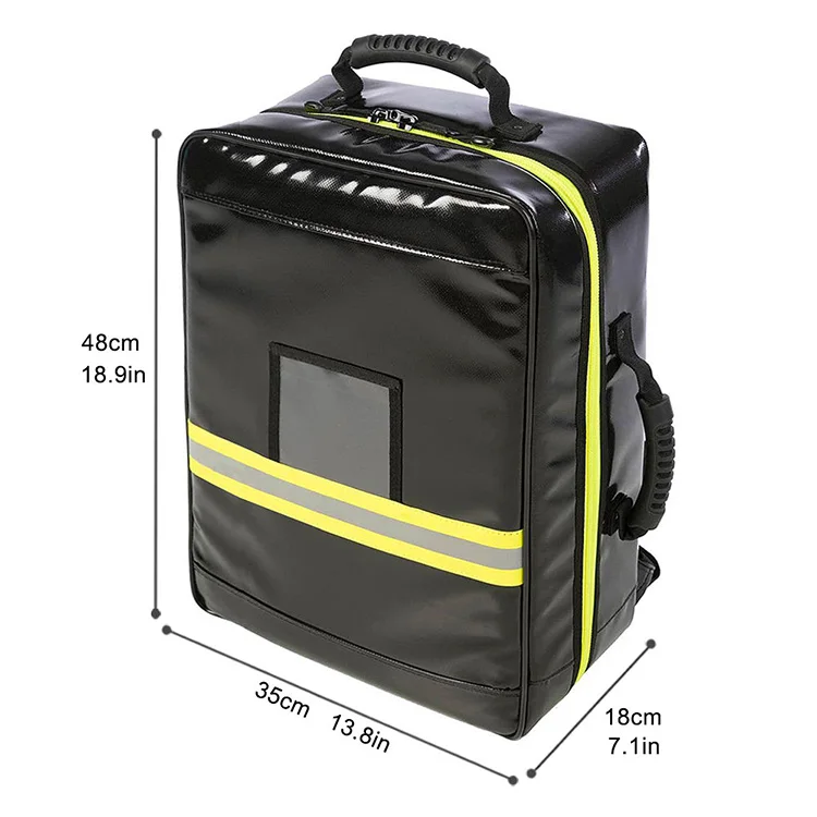 Factory PVC Portable Medical Equipment Instrument Emergency Pack First Aid Kit Backpack Rucksack Medical Bag