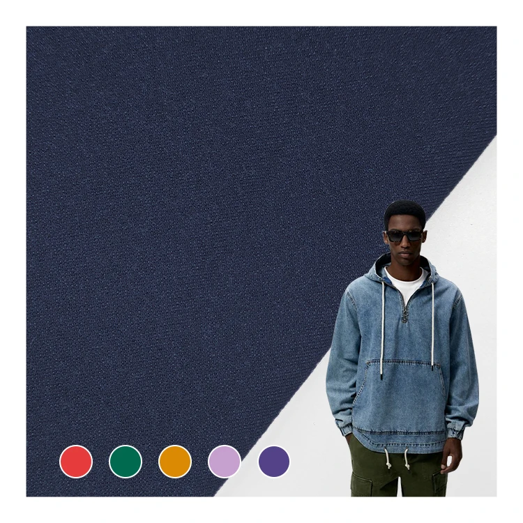 Factory Direct Sale Indigo Denim Fabric Cotton Material, China Wholesale 95% Cotton 5% Spandex Denim Terry Fabric For Jeans/