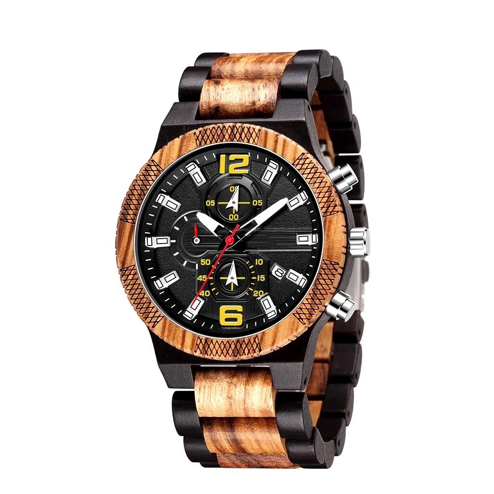 
Custom Your Own Logo Wrist Watch Bamboo Wooden Watch 