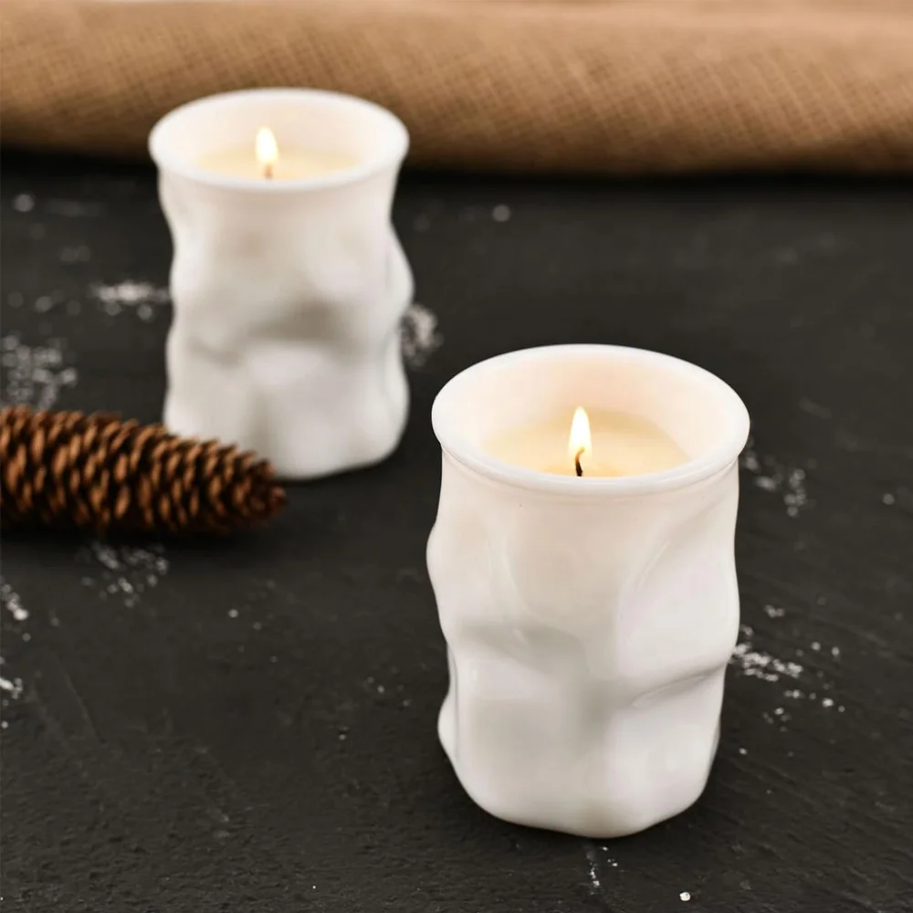 Hot selling Home Use Ceramics Bottle Customize Color Aromatherapy Wax Handmade Scented Candle Set