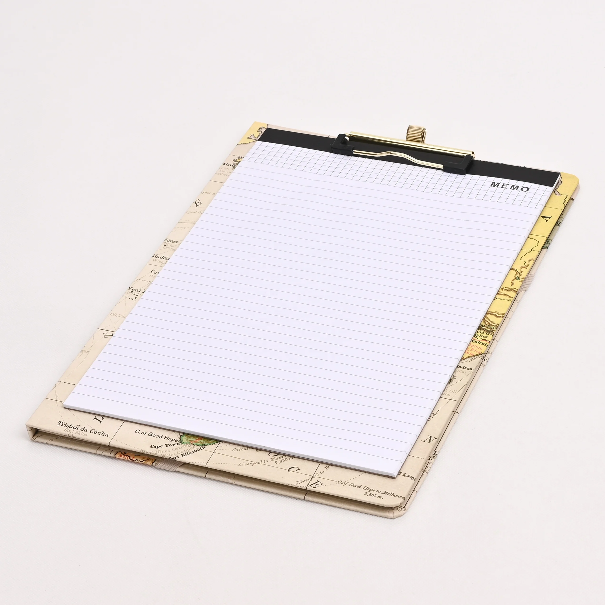 Good Quality Double Side Writing Nursing Clipboard With Pen Holder Gold Clip Storage Personalized Clipboard For Office School