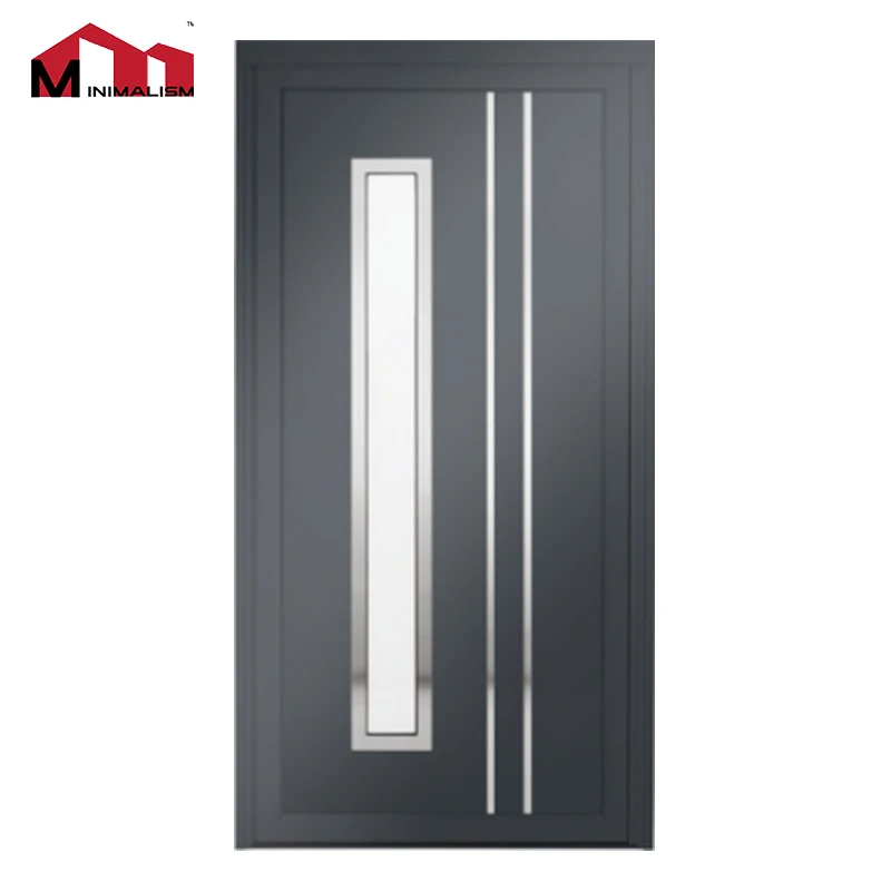 Outdoor Exterior Modern Main Metal Door Bulletproof Security Modern Exterior Metal Main Doors