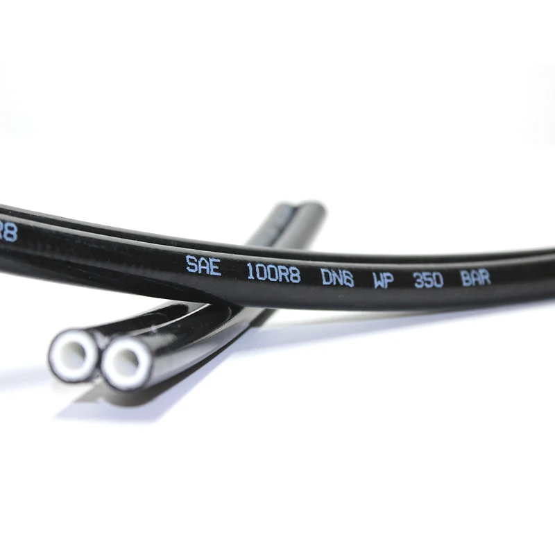 3mm Ultra High Pressure Cleaner Anchor Machine Thermoplastic Hose Steel Wire Reinforcedd SAE100 R7 R8 Assembly