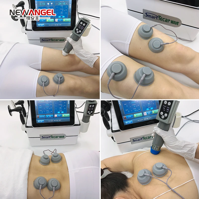 Medical therapy system smart cet ret rf448 shock wave 3 in 1 ems shockwave acoustic machine for pain relief