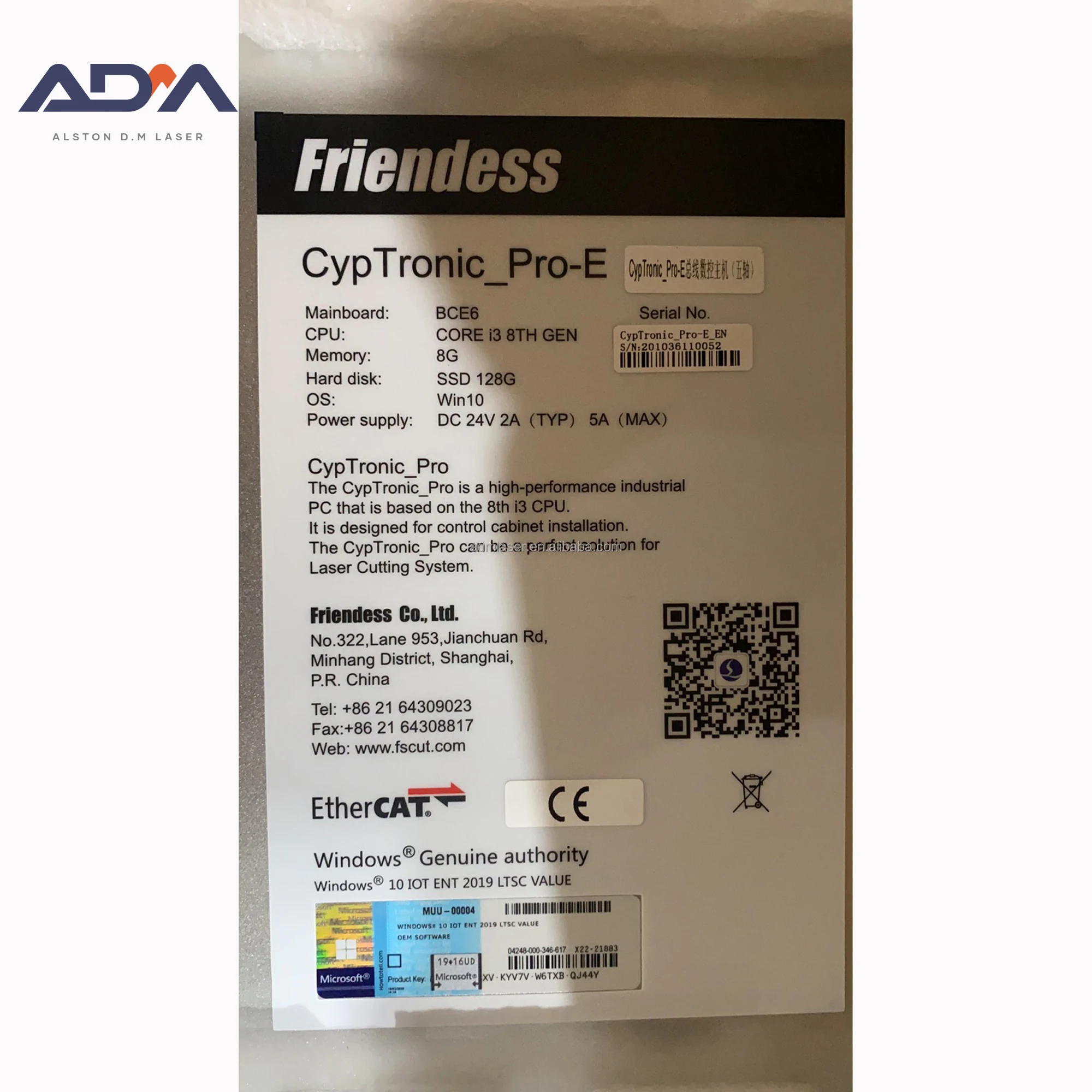 Контроллер шины FSCUT5000 EtherCAT для машины резки труб волоконно-лазерная система управления домашнего использования ресторана промышленного