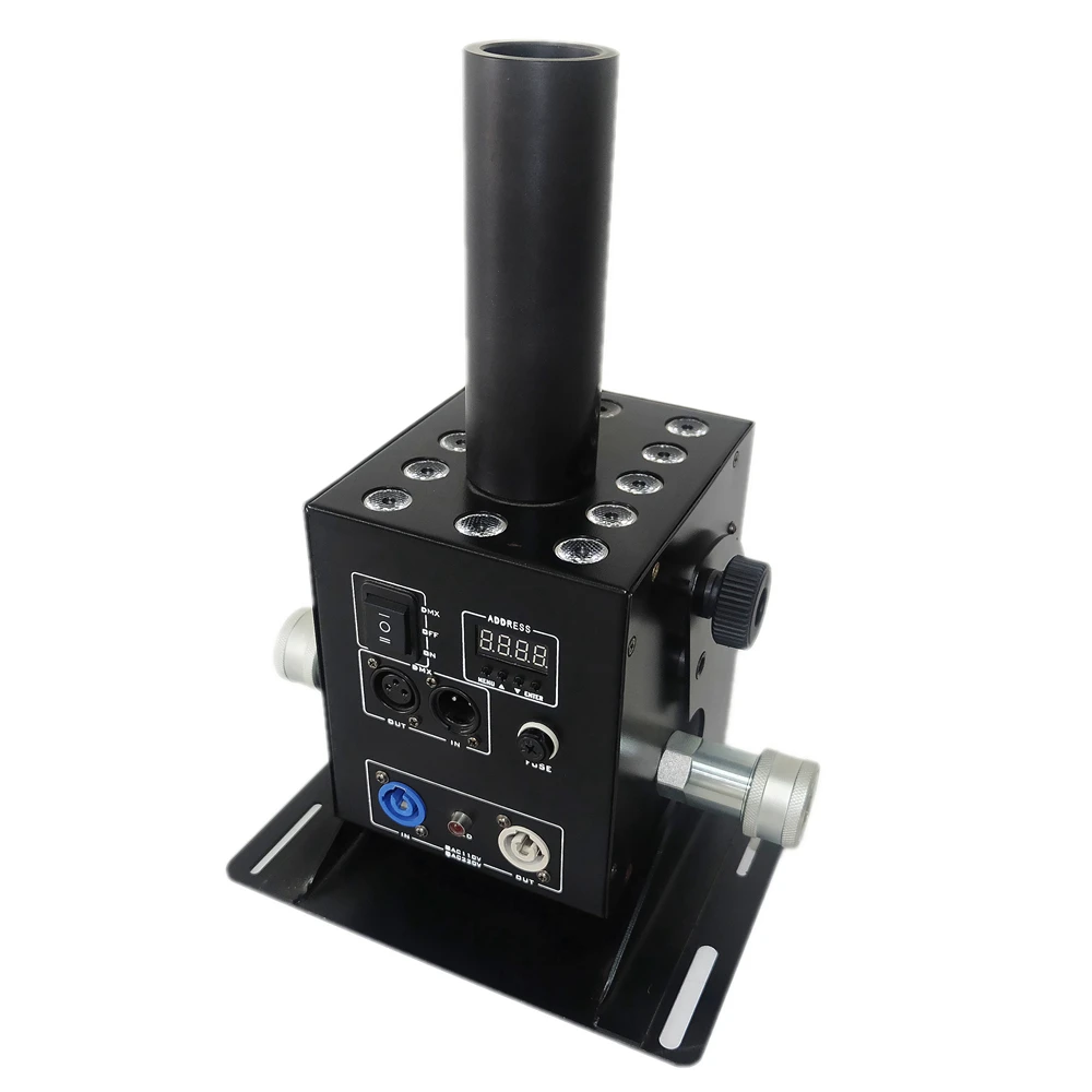 CO2 пистолет YISEN этап co2 ткацкий станок DMX 12x3W LED RGB 3-в-1 концерта оборудование DJ партии клубной сцены со специальным эффектом