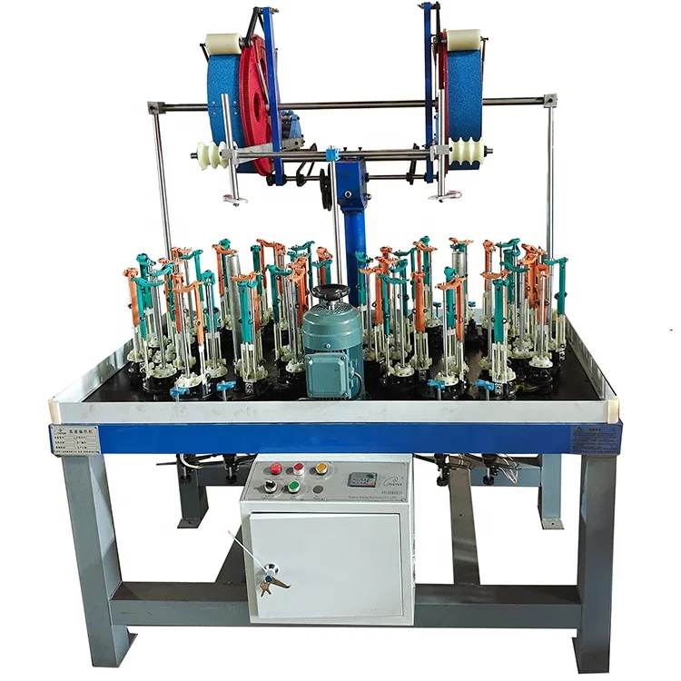 CE Economical High Speed Braiding Machine For single head cord and string, 24 Spindle Braided Cord Making Machine