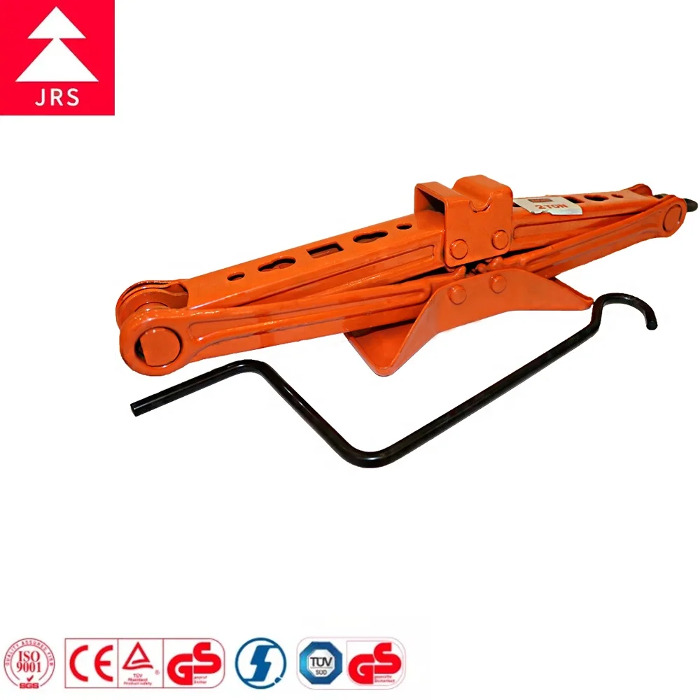 2022 China Manufacturer Wholesale Orange 2 Ton Portable Low Profile Mini High Lift Electric Car Screw Scissor Jack For Sale