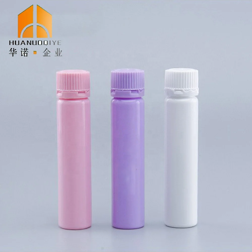 10ML 15ML 20ML 25ML 40ML Oral Liquid Tubular Bottle Avoid Light Security Caps Collagen PET Bottle Long Tube Plastic Bottle