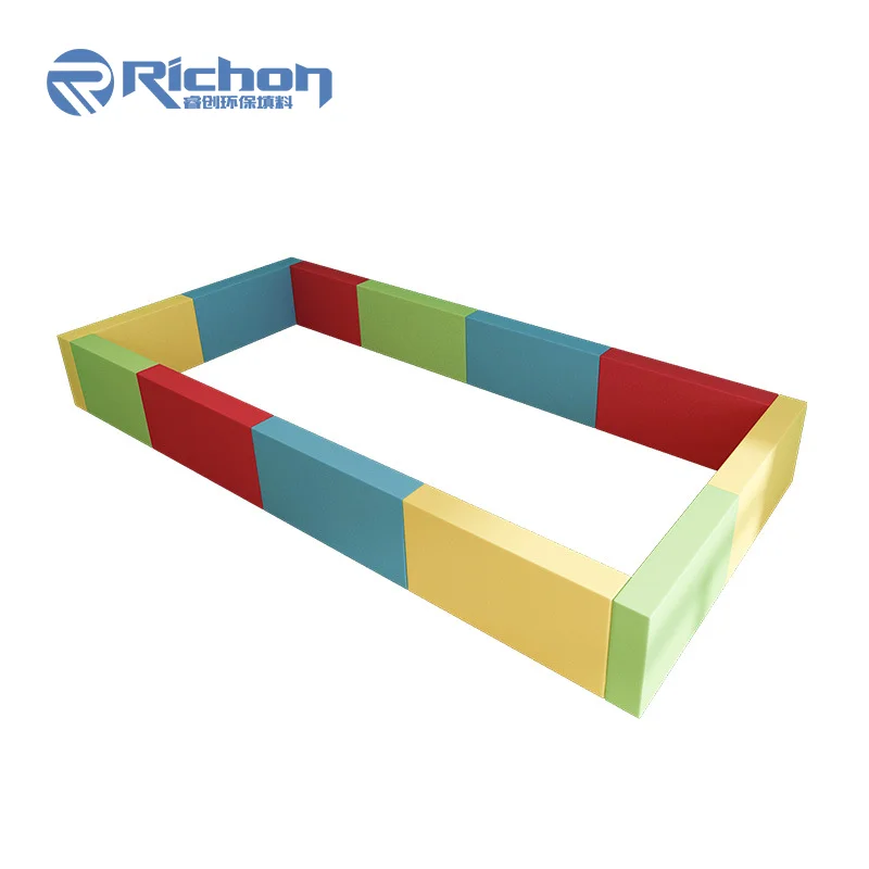 Kid Party Rental Equipment Big Round Foam Large Commercial Circle Toddler White Soft Play Ball Pit With Slide