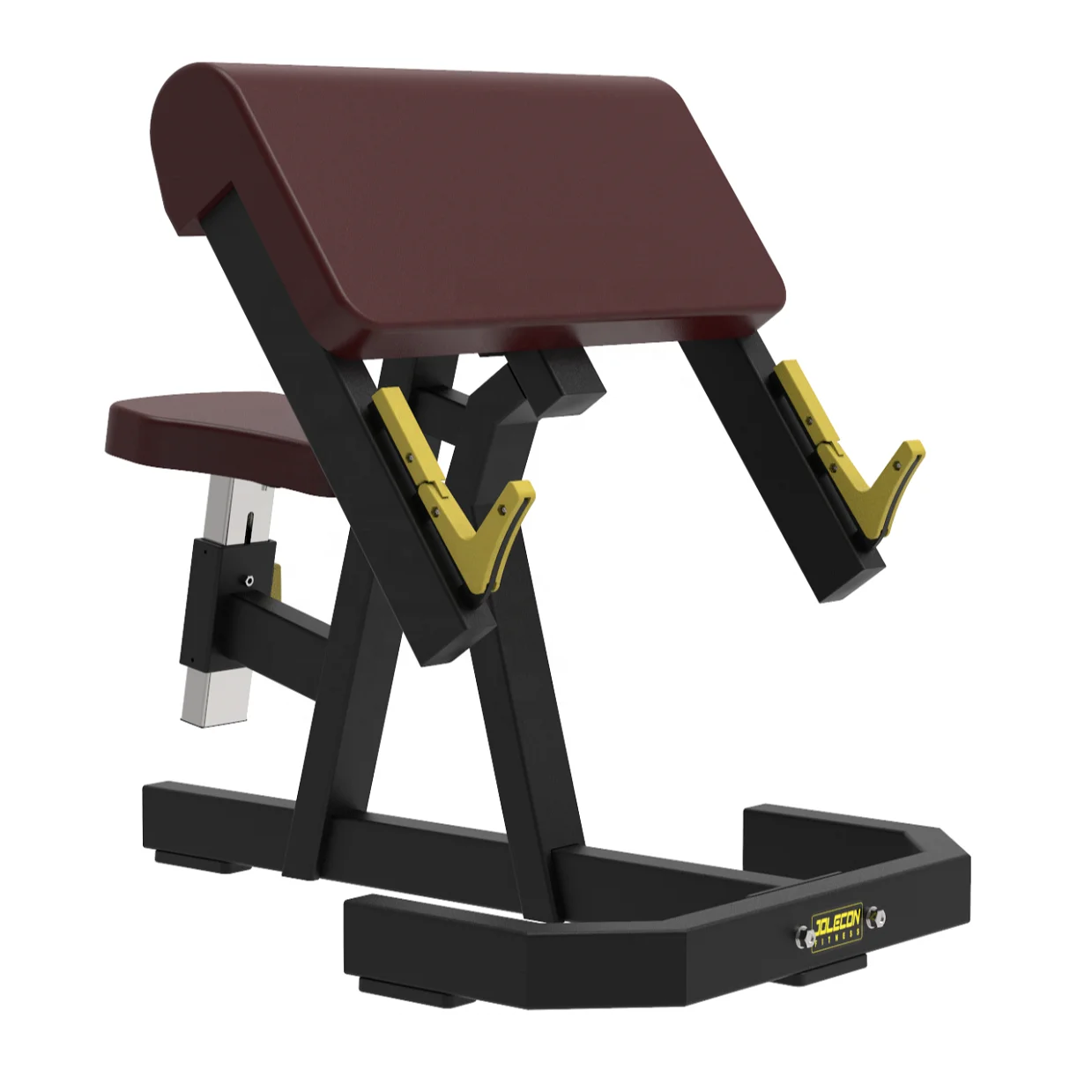 Commercial Seated Adjustable Arm Weight Scott Preacher Curl Bench Biceps Lifting Equipment 90 Degree OEM Preacher Curl Machine