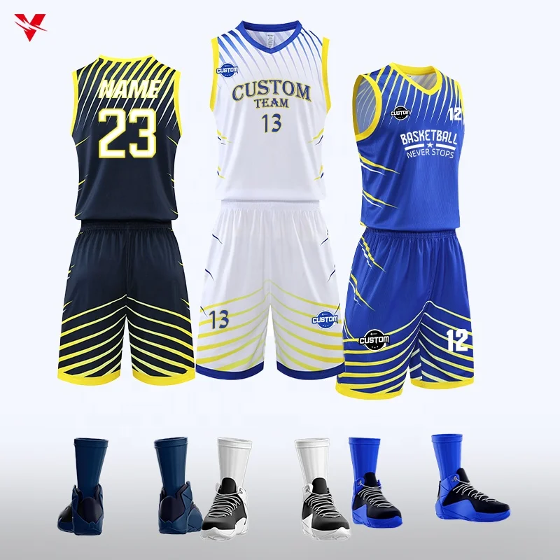 Wholesale Blank Men Basketball Uniform Cheap Design Polyester embroidered jersey Quick dry Custom Basketball Jersey kid GJ-A1015