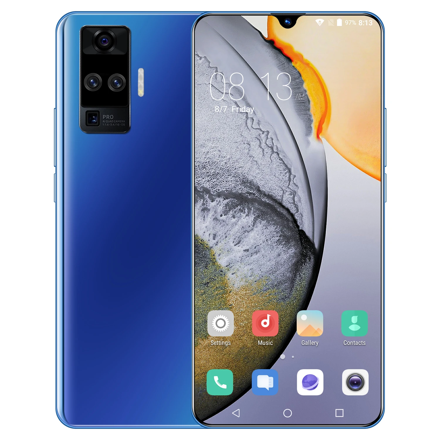  Новые мобильные телефоны X60pro 6 ГБ + 128 Android дюйма недорогой смартфон по индивидуальной цене мобильный телефон