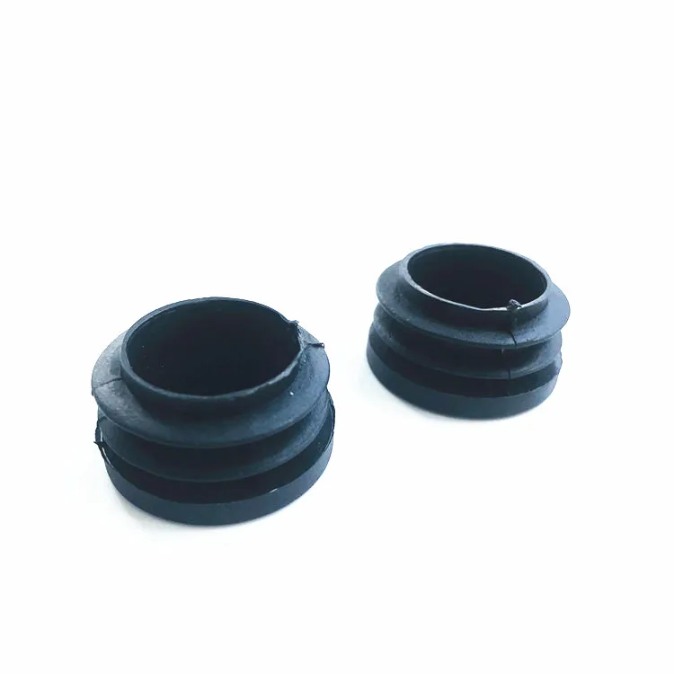 35mm Black plastic round threaded cap pipe end plug