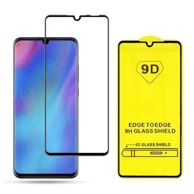 
Full Glue Edge to Edge 9H Glass Shield 9D Silk Printing Anti-shock Tempered Glass Screen For Huawei Honor 30i 