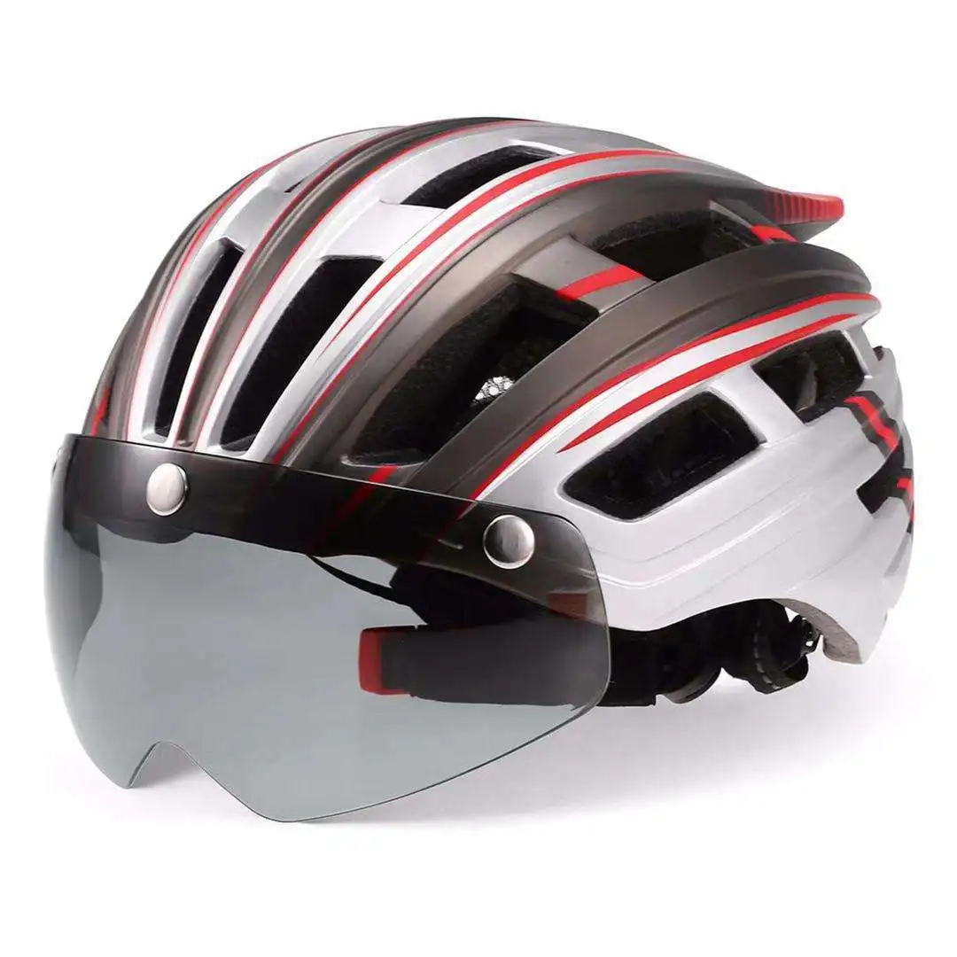 CHOOYOU custom 2022 Wholesale Sports safety Bicycle  Mountain Bike Cycling Helmet with Grey black Windproof mirror