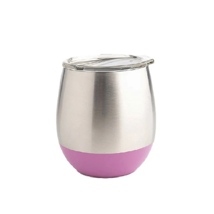 
Best selling small metal cup for promotion stainless steel 8oz wine tumbler with vacuum insulation 