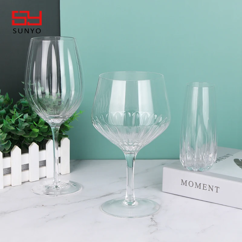 Glassware Manufacturers Vintage Crystal Wine Glasses Stem Water Drinking Goblet Red Wine Glasses