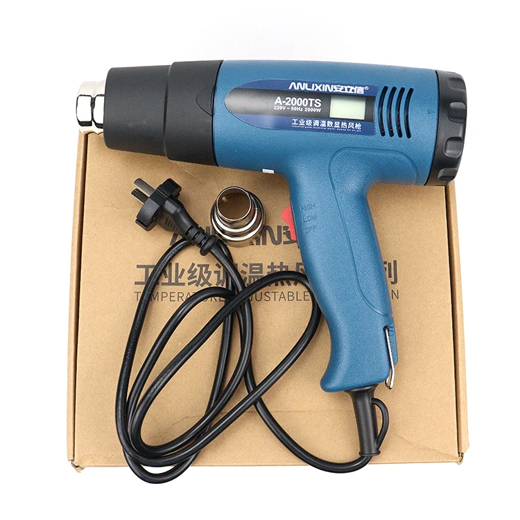 2000W Digital Adjustment Temperature Regulation Soldering Hot Air Blower Heat Air Gun Mini Hot Air Gun