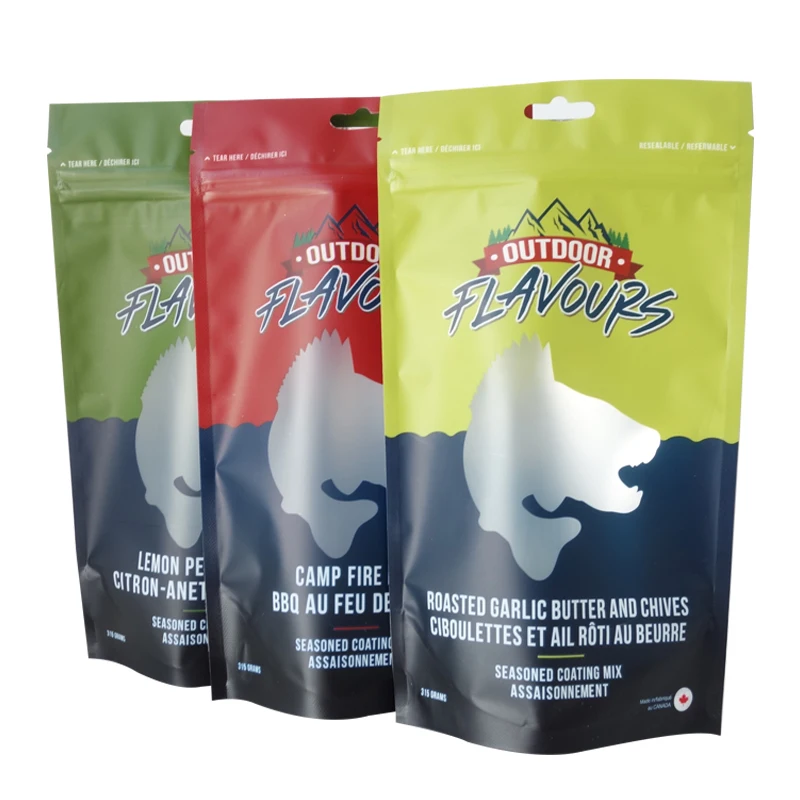 Customized packaging food storage stand up smell proof plastic zipper lock bag