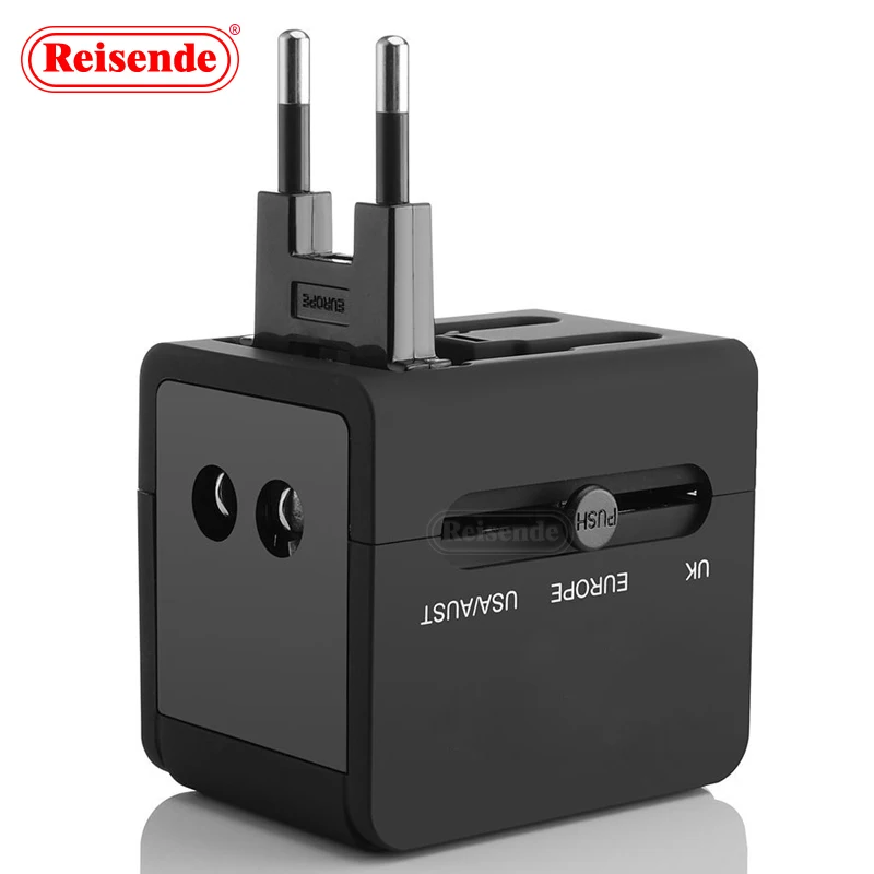 Universal Travel Adapter Global Travel Switch Plug 2 Usb Usb Multi Plug Adaptor