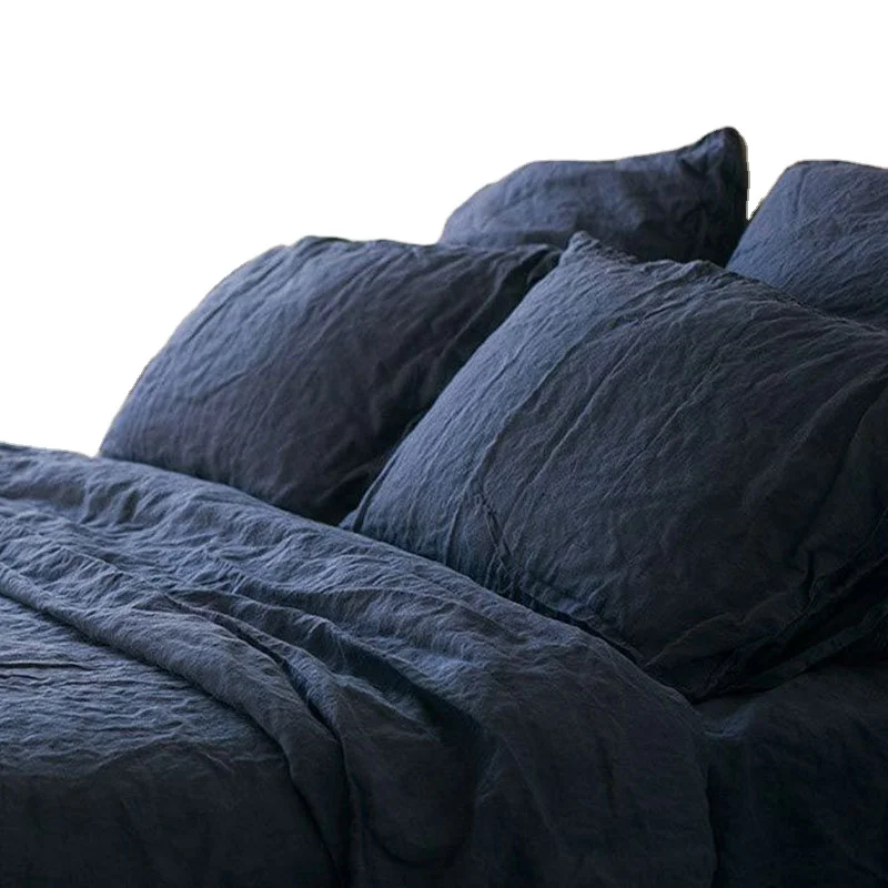 Reactive Solid Color Washed Organic Flax Woven 100% Large Hemp Home Extra Wide Linen fabric for tablecloth Bedding Curt