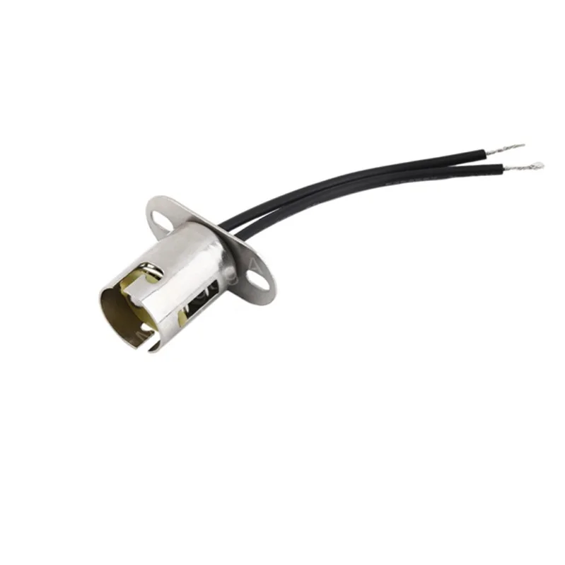 12V 1157 BA15D Base LED Light Bulb Lamp Holder Cable Wire Adapter Socket Converter With Wire KD051