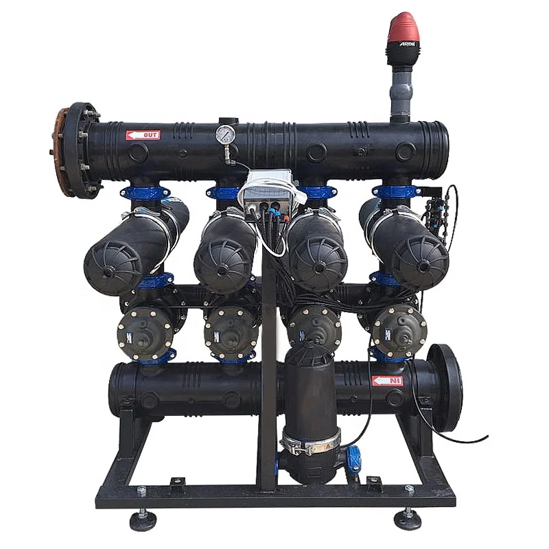 Agricultural system water filter controller automatic back flush cleaning 3 inch irrigation disc filter