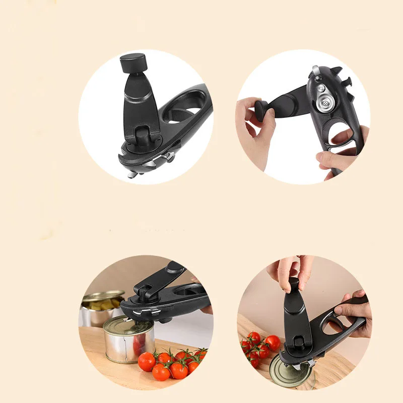 8-в-1 открывалка для консервных банок с открытой крышкой минеральной воды и пива кухонные принадлежности Многофункциональный консервный нож рукопожатия