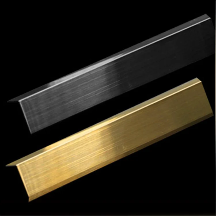 Bronze stainless steel decorative line ceiling background wall Titanium laminated strip edge wrap strip U t-groove edge