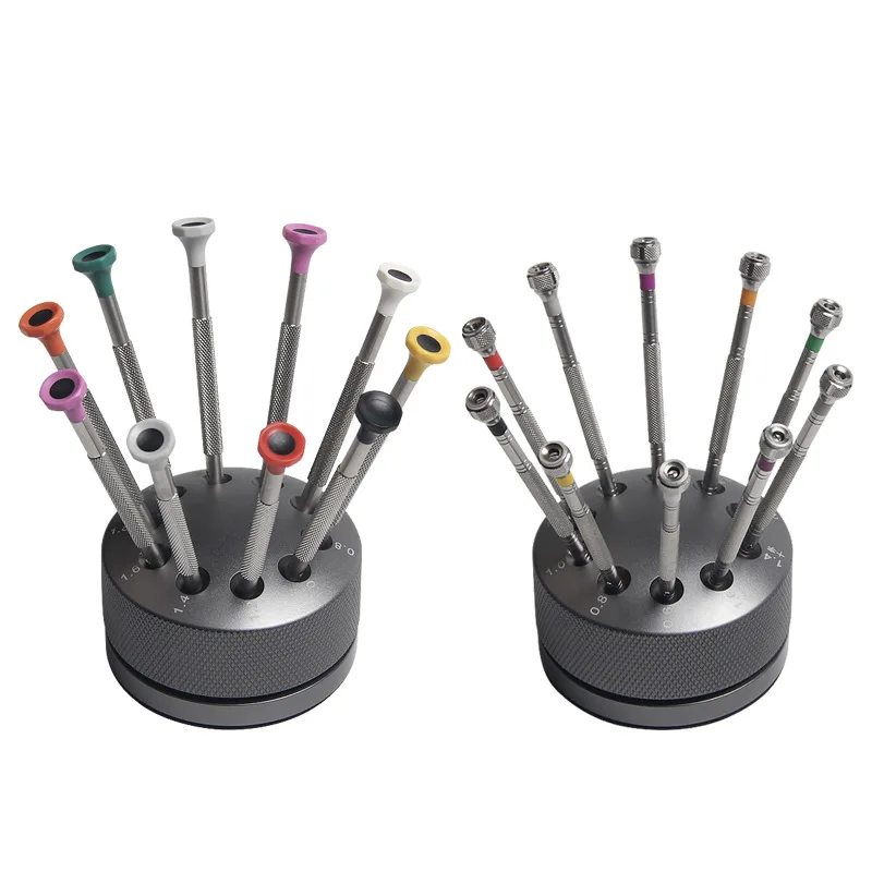 10-in-1 Rotatable Precision Screwdriver Set Mini Slotted and cross Screwdriver Metal Tool for Toy Glasses Laptop Camera Watch