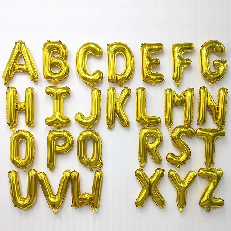 16 Inch 32 Inch 40Inch  Foil Letter Balloon For Party Decoration
