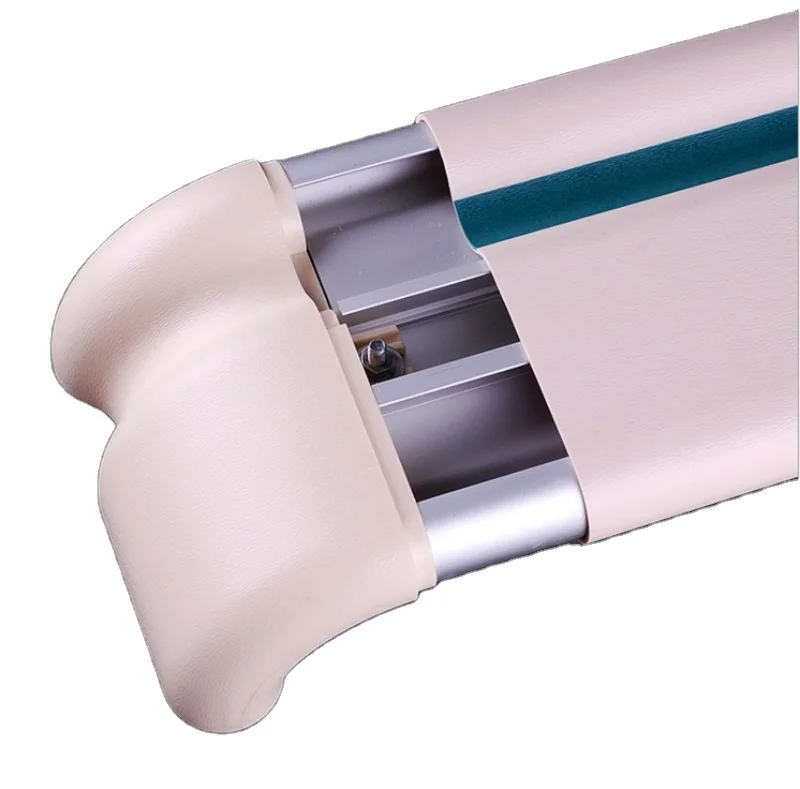 LAUEN Hospital Walkway Aluminum Plastic Wall Protection PVC Guard Rail/Handrails For Medical